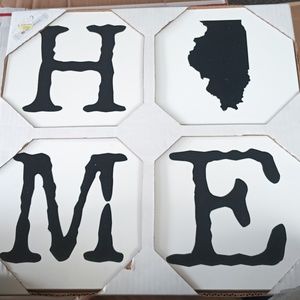 Illinois 4-pack Home Decor